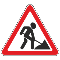 Светодиодный дорожный знак 1.25 Дорожные работы (Тип 1)