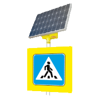 Автономный светодиодный знак 5.19.2 Пешеходный переход