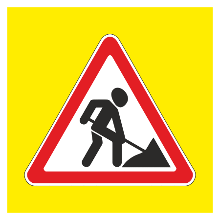 Светодиодный дорожный знак 1.25 Дорожные работы (Тип 3)