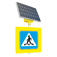 Автономный светодиодный знак 5.19.1 Пешеходный переход