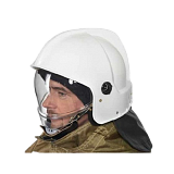 Шлем пожарного ШПМ, белый [снаряжение пожарных]