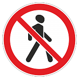 3.10 Движение пешеходов запрещено [круглый дорожный знак]