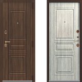 Входная дверь в квартиру LUX-4 [Медный муар+вайлд - Полярный дуб]