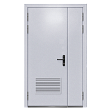 Противопожарная дверь EIW 60 [1250x2050 мм, утепленная, с вентиляционной решеткой]