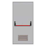 Противопожарная дверь EIW 60 [880x2050 мм, с антипаникой, с вентиляционной решеткой]