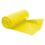 Мусорный пакет в рулоне желтый [ПНД, 160 литров]