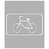Трафарет для дорожной разметки 1.23.3 "Обозначение велосипедной дорожки"