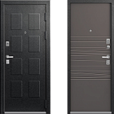 Металлическая входная дверь в квартиру LUX-5 [Серый муар - Смоки софт]